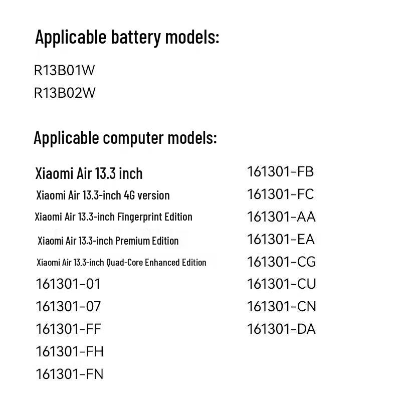 llano Replacement Battery for Xiaomi Mi Notebook Air 13.3