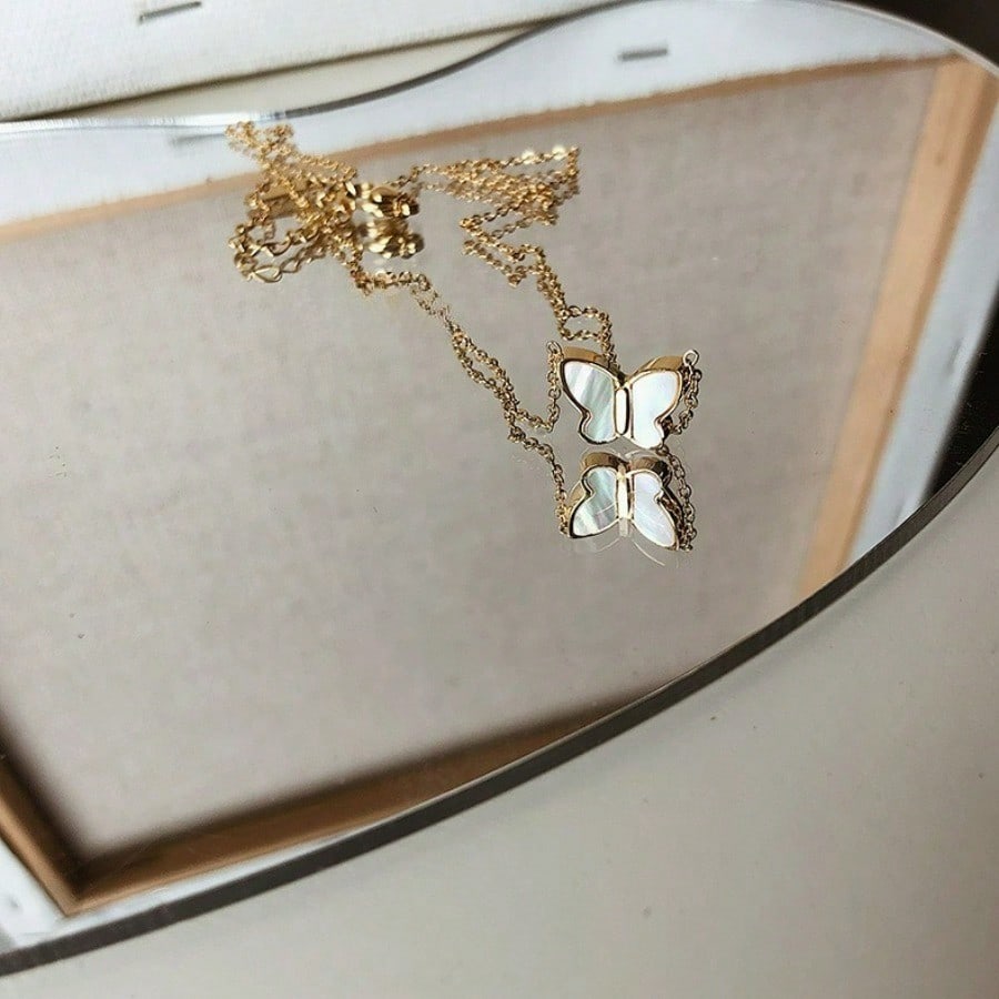 Butterfly Necklace Women's Shell Pendant Neck Chain Fashion Personalized Collarbone Chain