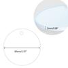 Personalized 50x 2'' Blank Clear Acrylic Rounds with Hole Transparent Acrylic Blank for DIY Project Craft Jewelry Making