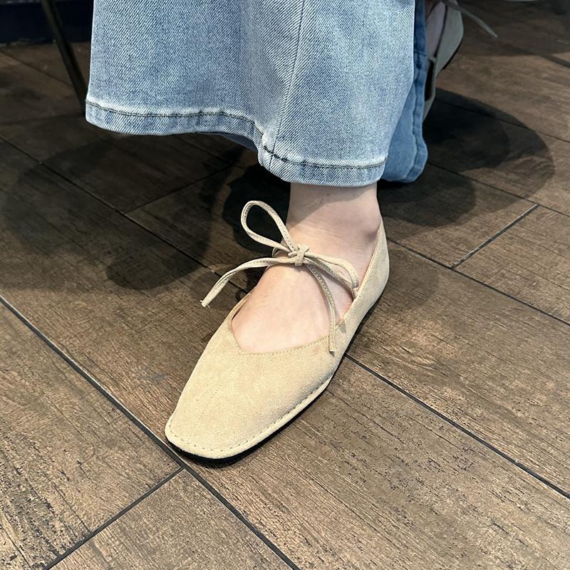 Fashion SUOJIALUN 2025 Brand Women Vintage Flats Shoes Big Size Ladies Elegant Lace-Up Low Heels Shoes Classic Suqare Toe Casual Loafers