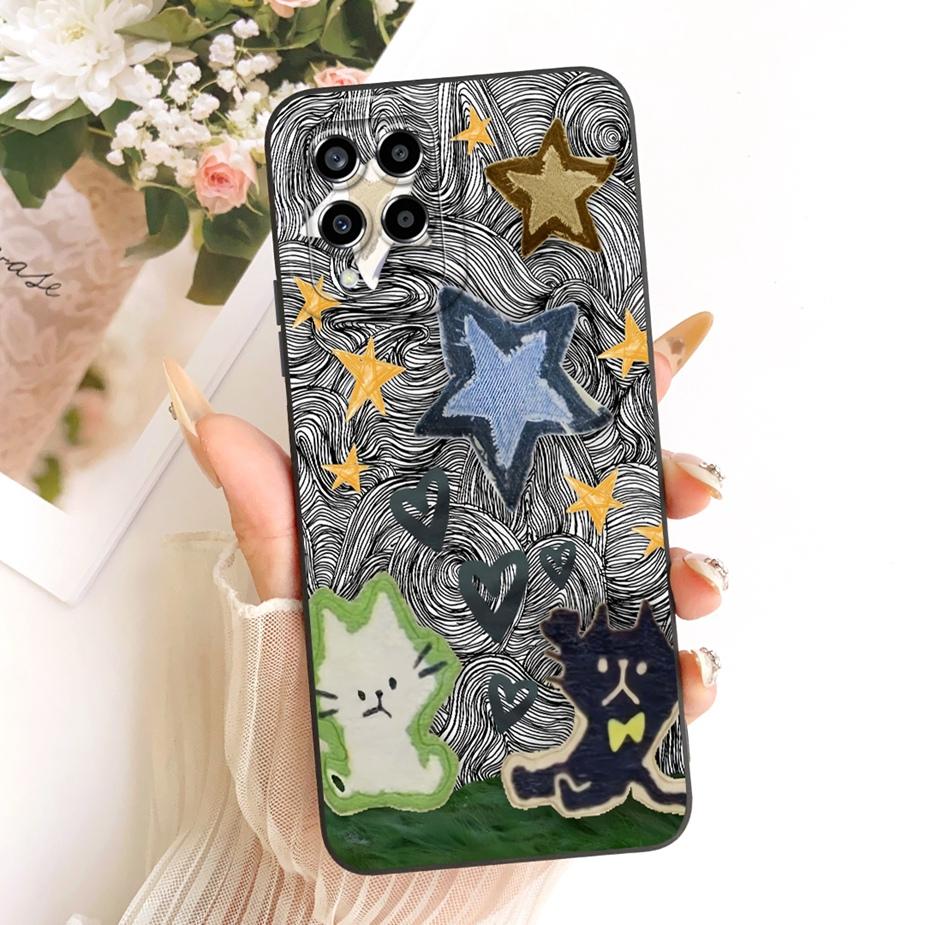 

Для Samsung Galaxy M33 M53 5G Чохол Милий Мультяшний Кіт Обкладинка Ударостійкий М який Силіконовий Чохол Для Samsung M33 M 53 Galaxy M53 5G Корпус Samsung Galaxy M33