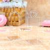 13 Piece Transparent Acrylic Candy Box Bags Wedding Party High-end Table Arrangement Plastic Triangular Handle Basket Gift Box