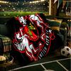 Exeter City Fc Crest Throws Blanket Flannel Blankets Plush for Couch Bed Gifts for Men Women Travel Picnic Blanket Christmas Fan Gifts