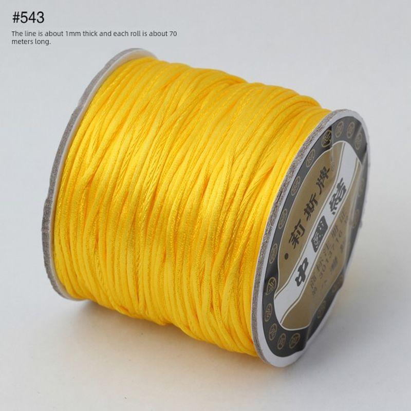 

No. 7 Chinese Knot Wire Taiwan Lisi Brand Jade Thread DIY Hand Weaving Bracelet Material Red Rope Carrying Strap Red Line Yellow