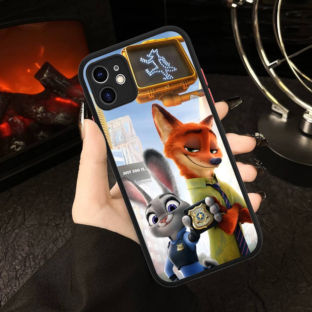 

Z-Зверополис-a 2 Чехол для телефона For IPhone 16 15 14 13 12 11 Pro Max Plus X XS MAX Черный Матовый Чехол для телефона iphone 14