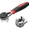 Portable Ratchet Wrench Ergonomic Labor Saving Adjustable Wrench Repair Tool Metal Heavy Duty Socket Wrench