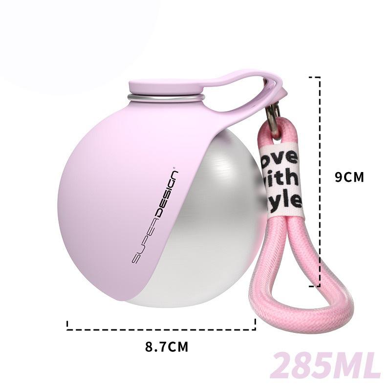 

Small Dog Water Bottle 285ML Stainless Steel Convenient Dog Drink Dispenser Puppy Travel Portable Water Bowl 285ML