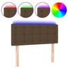VidaXL Tête de Lit à LED Meuble de Chambre à Coucher Accessoire de Lit Simple Tête de Cadre de Lit Intérieur Marron Foncé 3122023