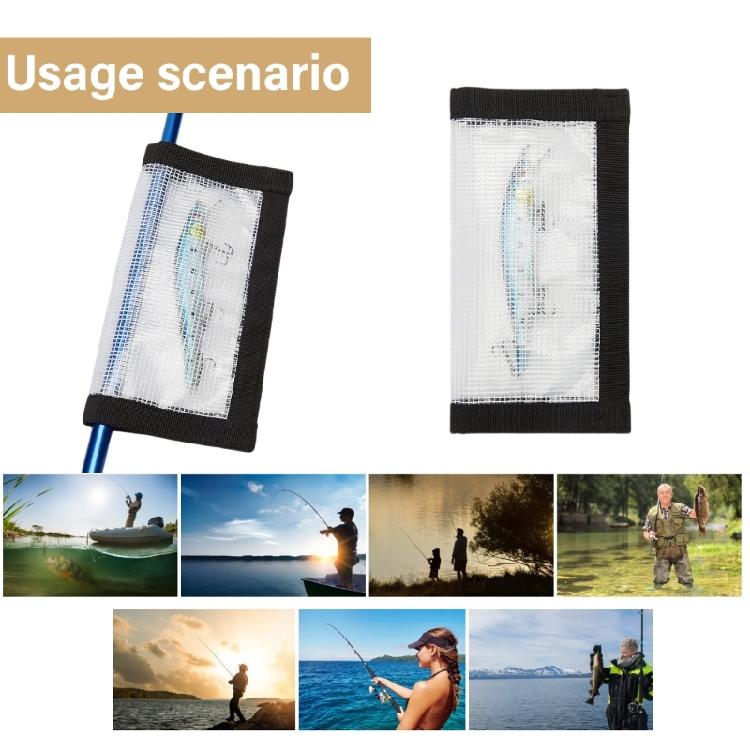 1/4Pcs Clear Fishing Lure Wraps Lures Fishing Hook Cover  Replacement Fishing Hook Protective Wraps Cover Enduring