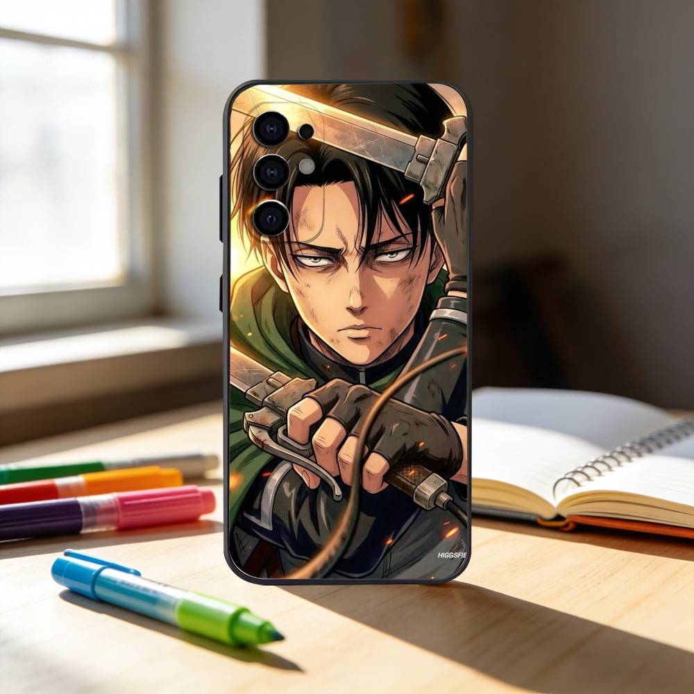 Luxury Hot Anime Attack On Titan  Phone Case For Samsung S25,S24,S21,S22,S23,S30,Ultra,S20,Plus,Fe,Note,10,9,5G Black Cover