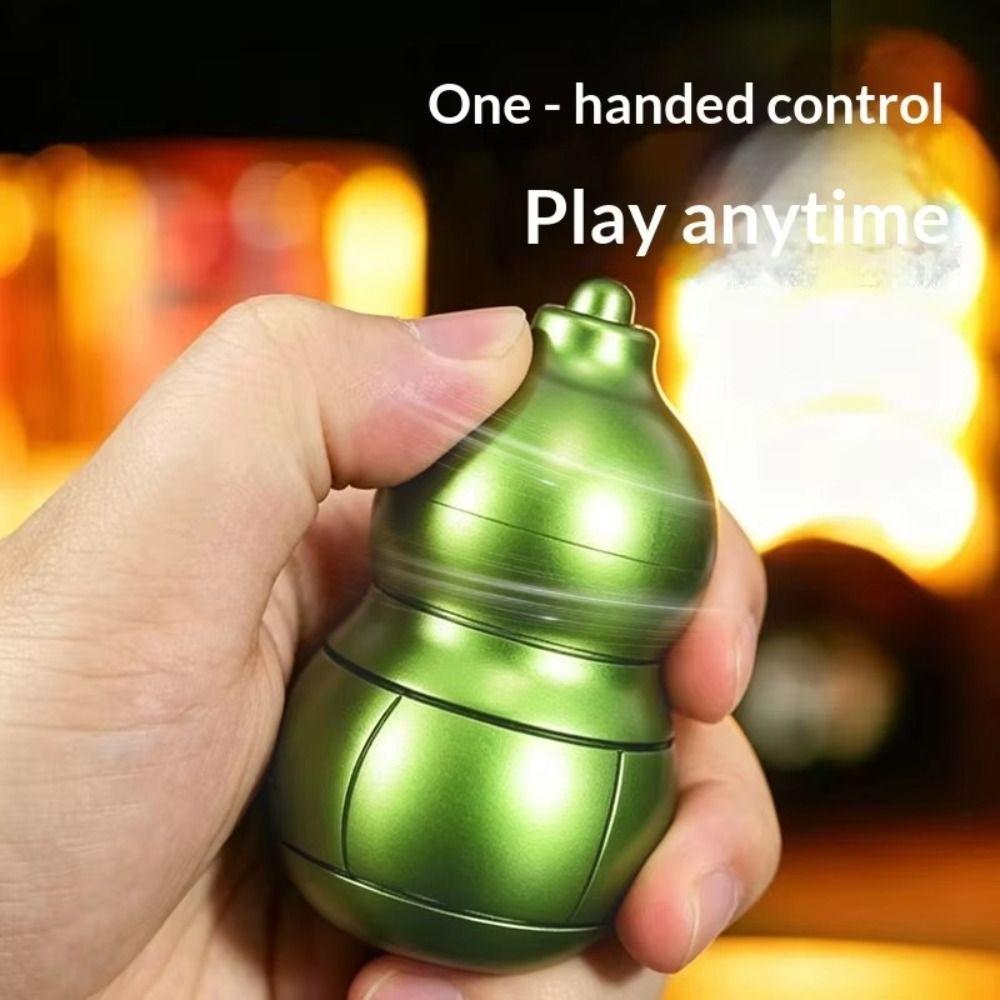 Gourd Shape Gourd Finger Gyro Keychain Detachable Mini Rotating Gadget Hanging Charm