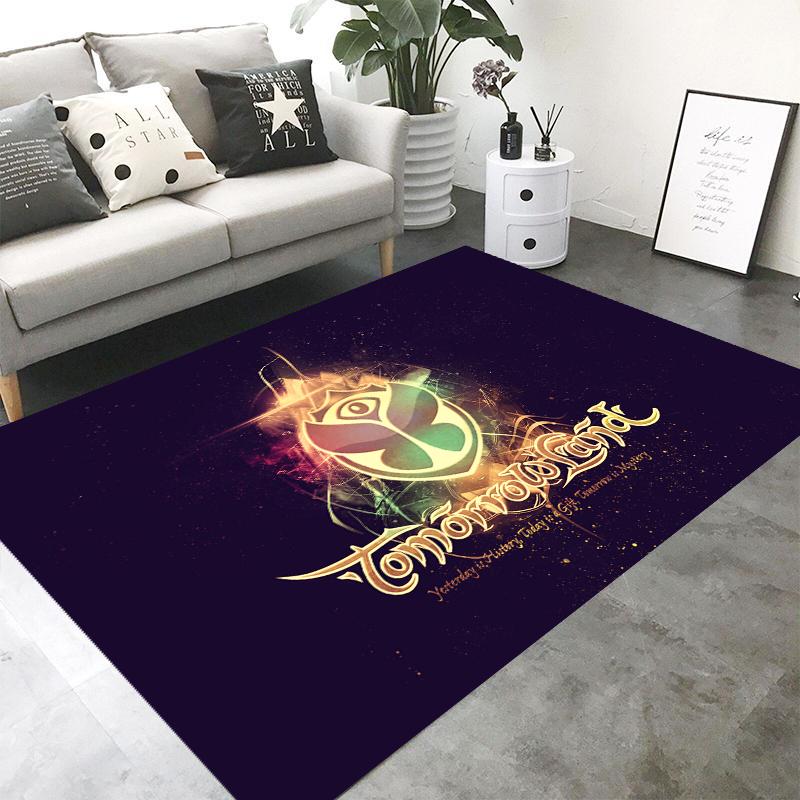 T-Tomorrowlands Festival Print Carpet for Living Room Corridor Bedroom Door Mat Entrance Non-slip Bedroom Play Floor Mat Gifts