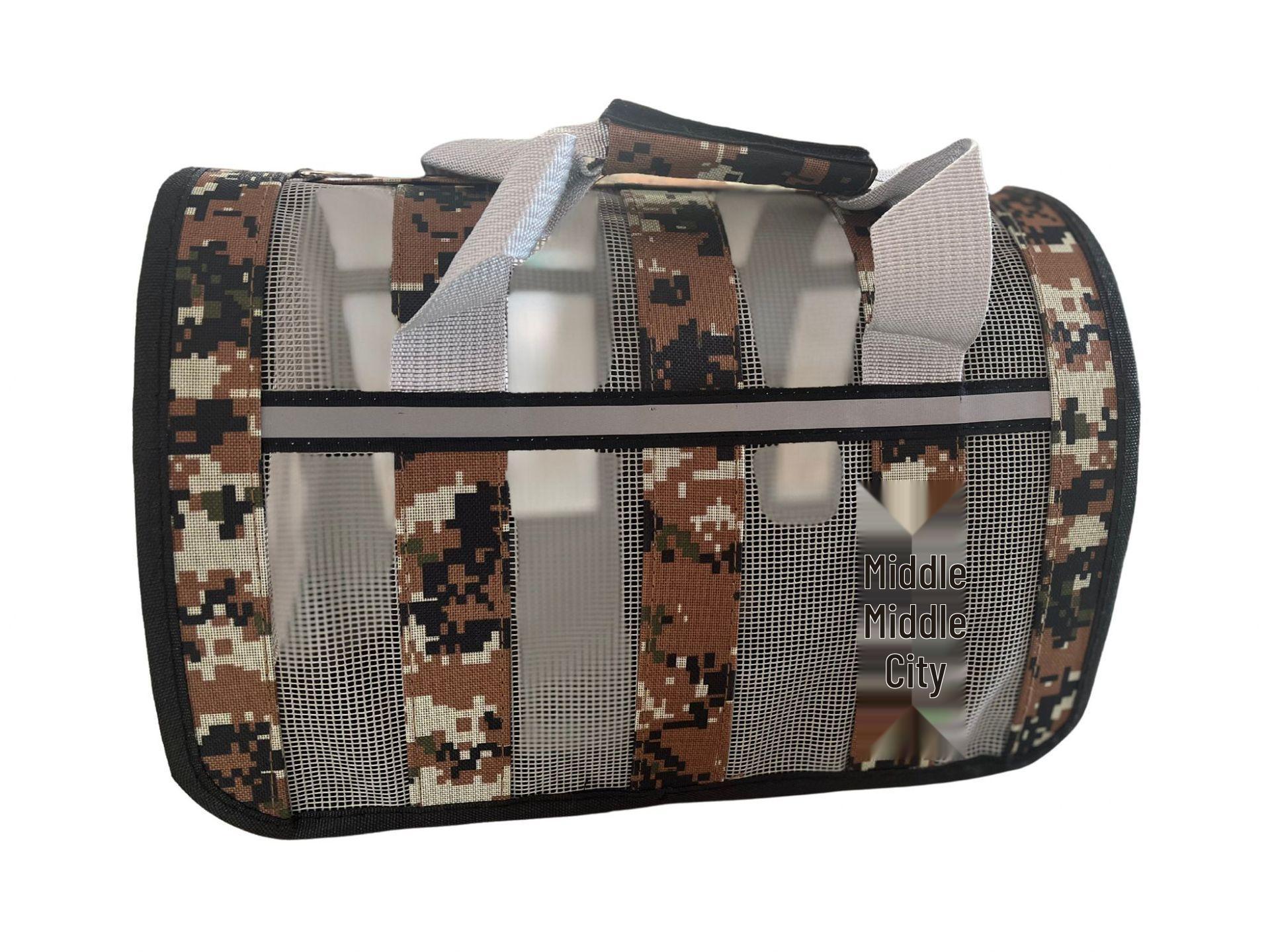 

Transparent Breathable Fashionable Portable Pet Carrier Handbag for Cats and Dogs Small