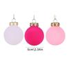 12Pcs 6CM Velvet Christmas Ball Ornaments Red Green Christmas Tree Balls Hanging Pendant Christmas Decoration 2025 New Year Gift