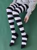 Large Size Extended Length Over-Knee High-Tube Socks Women 70cm Cotton Long Tube Socks Leggings Striped Comfortable Socks