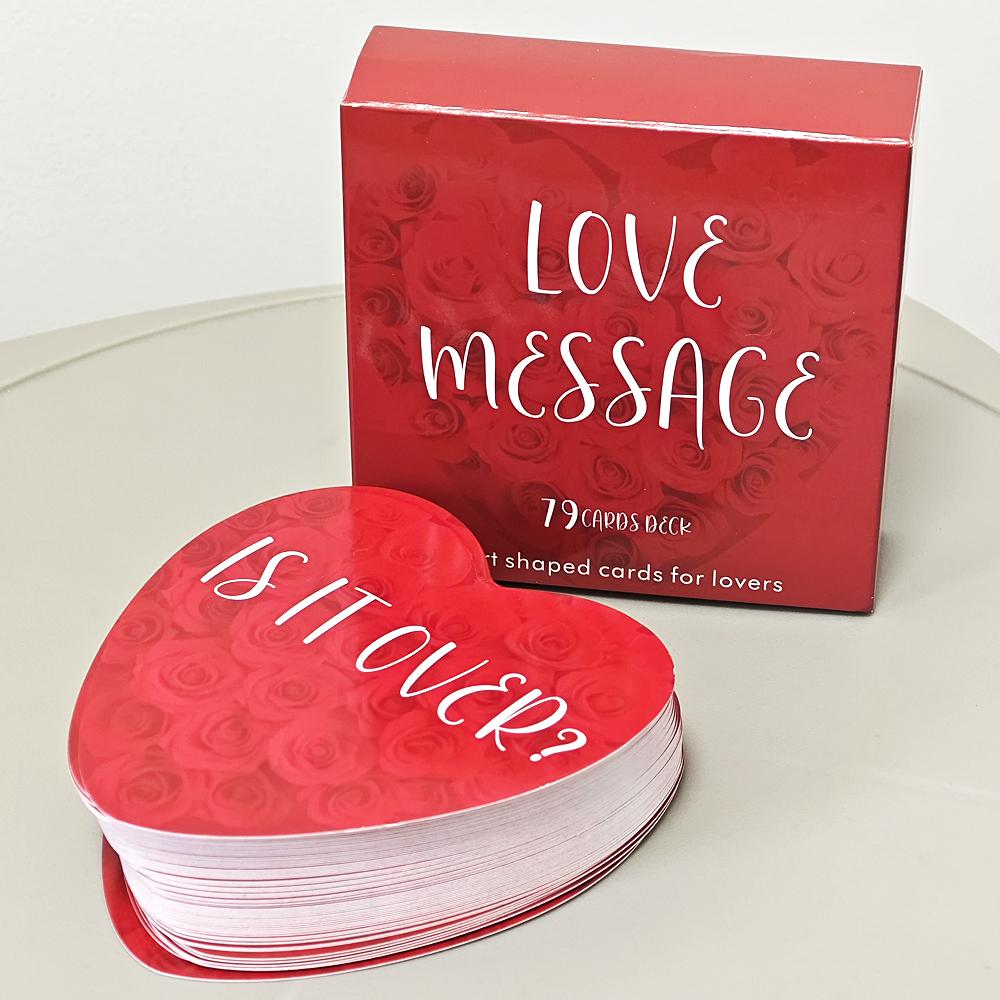 

Heart-shaped Oracle Cards for Lovers 79 Pcs Cards Lover s Oracle Deck 8.5*8.5cm