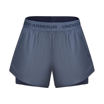Tech Play Up 2 In 1 Hyrox Training Running Fitness Soft Comfortable Loose Breathable Sports Shorts Women Shorts Storm-Gray 6011111-044