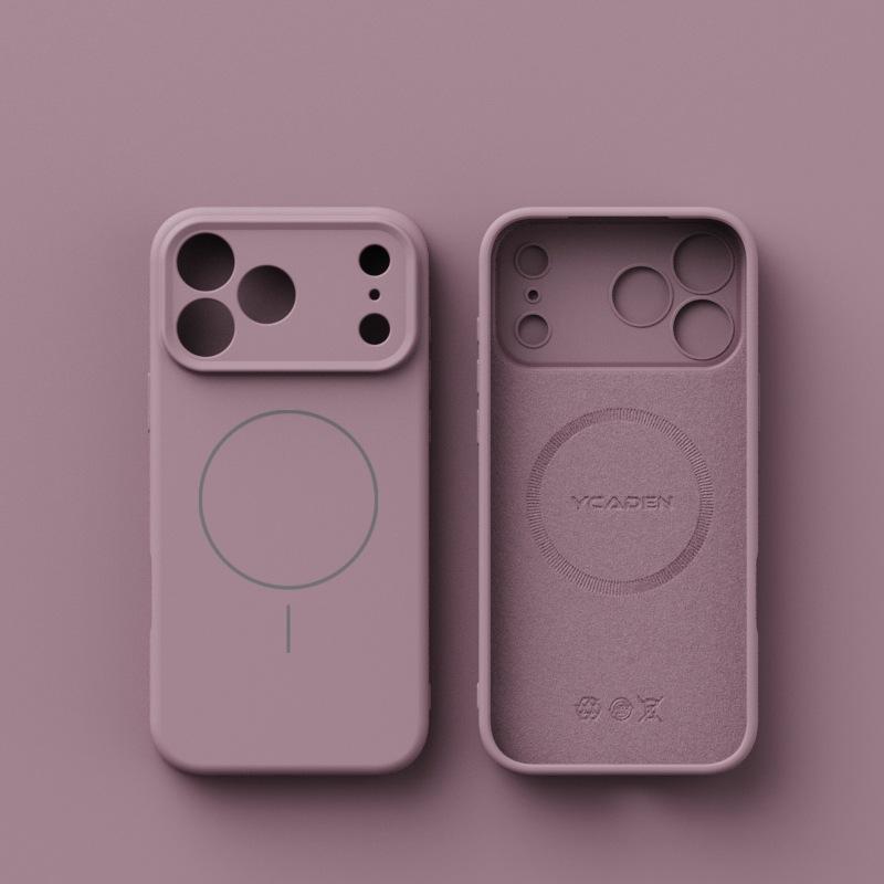 For IPhone17Air Zhenpin Liquid Silicone Mobile Phone Case for Apple 16promax All-inclusive Oil Spray Magnetic Suction Case