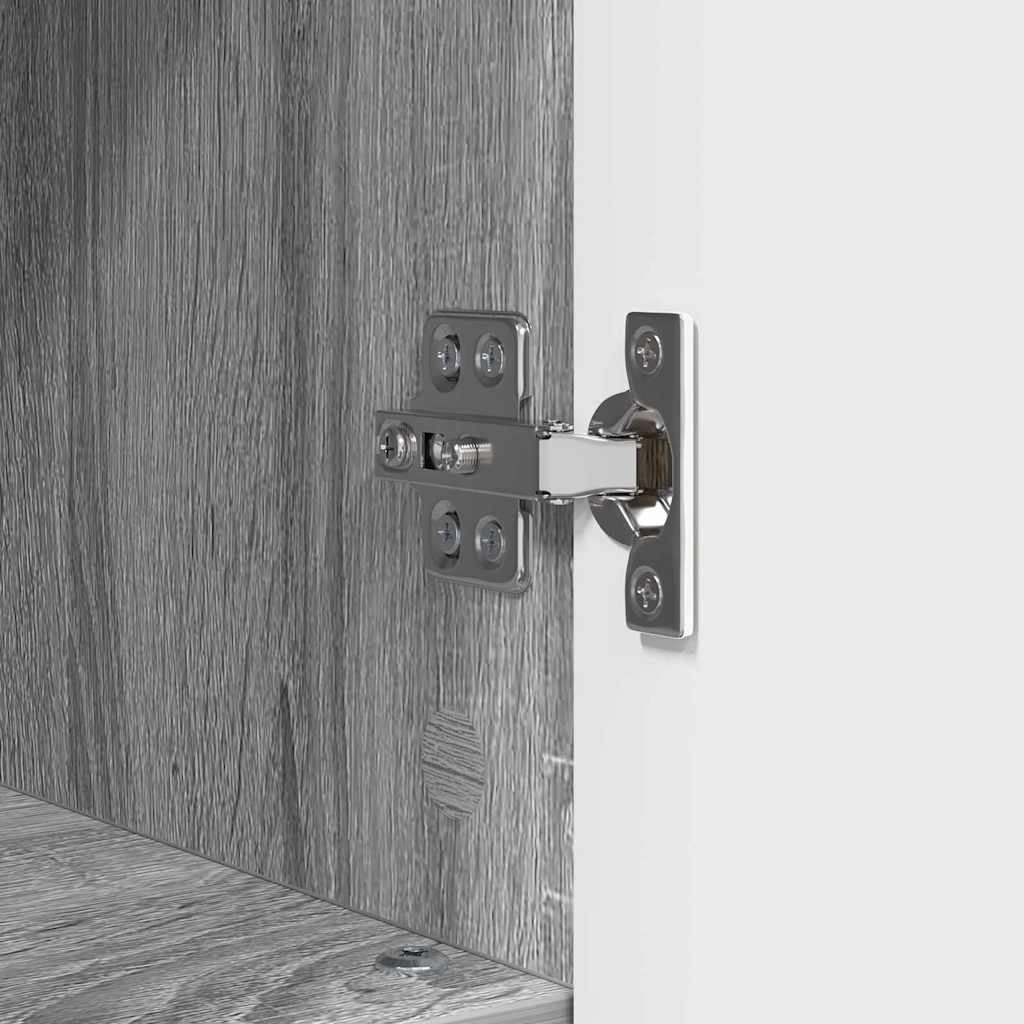 Bathroom Cabinet with Storage Grey Sonoma 30 x 35 x 95 cm
