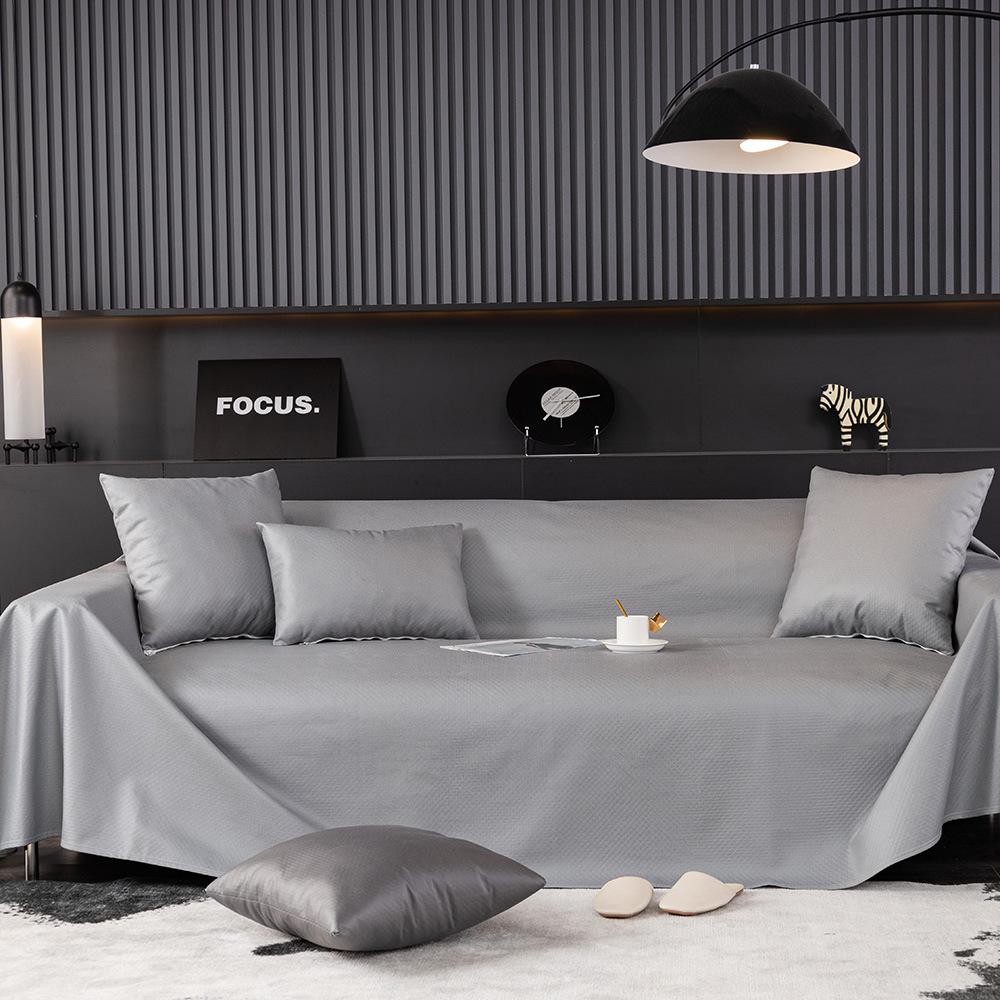 Simple Waterproof Sofa Towel New Urine-Proof Anti-Scratching Four Seasons Universal Non-Stick Wool Sofa Cover Towel Faux Leather Autumn and Winter