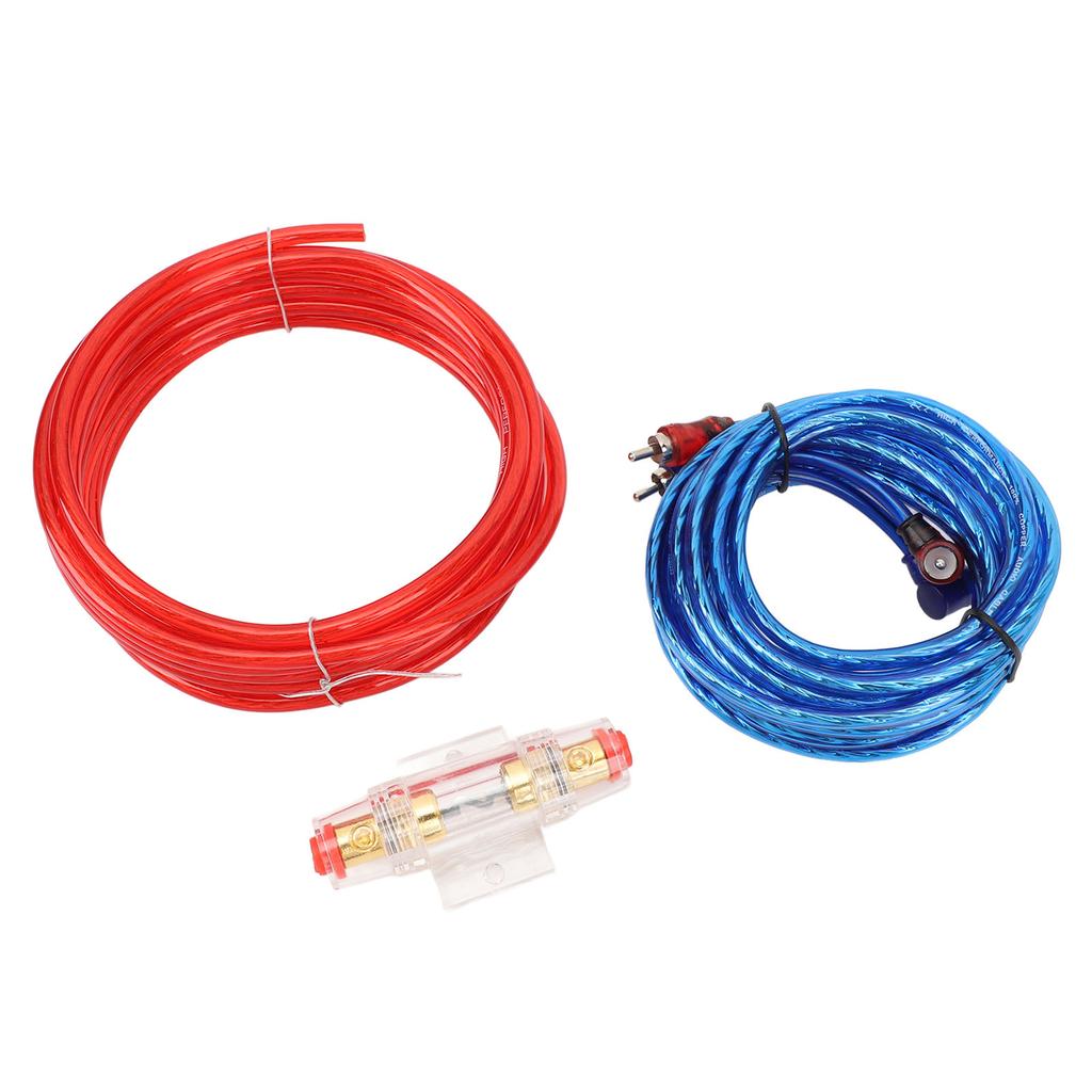 10 Gauge Amplifier Installation Kit 14.76ft Power Cable Subwoofer AMP Wiring Kit with 60A Fuse for Car Radio Subwoofers