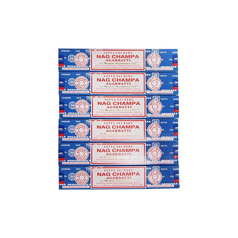 SATYA Sai Baba Nag Champa Stick Type 6-Pack
