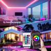 RGB Flexible LED Strip Lights USB Neon Rope Lights Remote App Control Music Sync Color Change Gaming Room Party Decor DIY Design