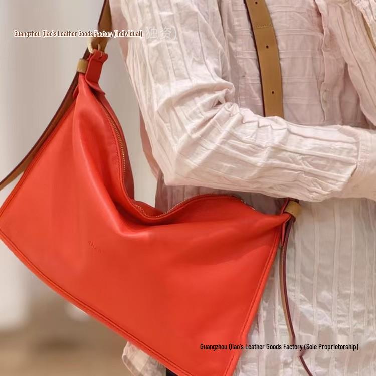 2025 Dragon Inlay Smoo Series Lambskin Geometric Women's Shoulder Crossbody Bag, Large Capacity, Wang Manyu Style