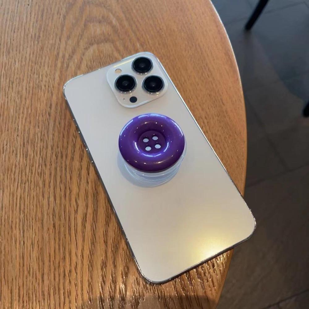 Fashion 3D Simulated Button Phone Stand Phone Grip Cute Adhesive Retractable Phone Stand Adhesive Candy Buttons Phone Grip 5