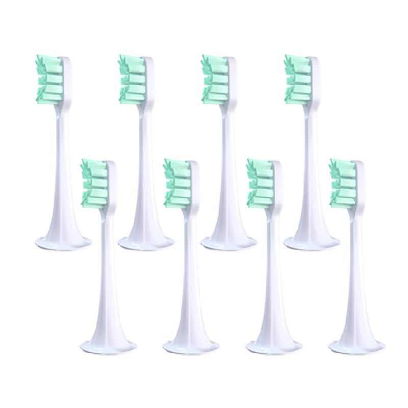 8PCS Sonic Electric Toothbrush Replacement Brush Heads Soft Bristle Compatible with XIAOMI MIJIA T300/500 Vacuum Compatible Nozz