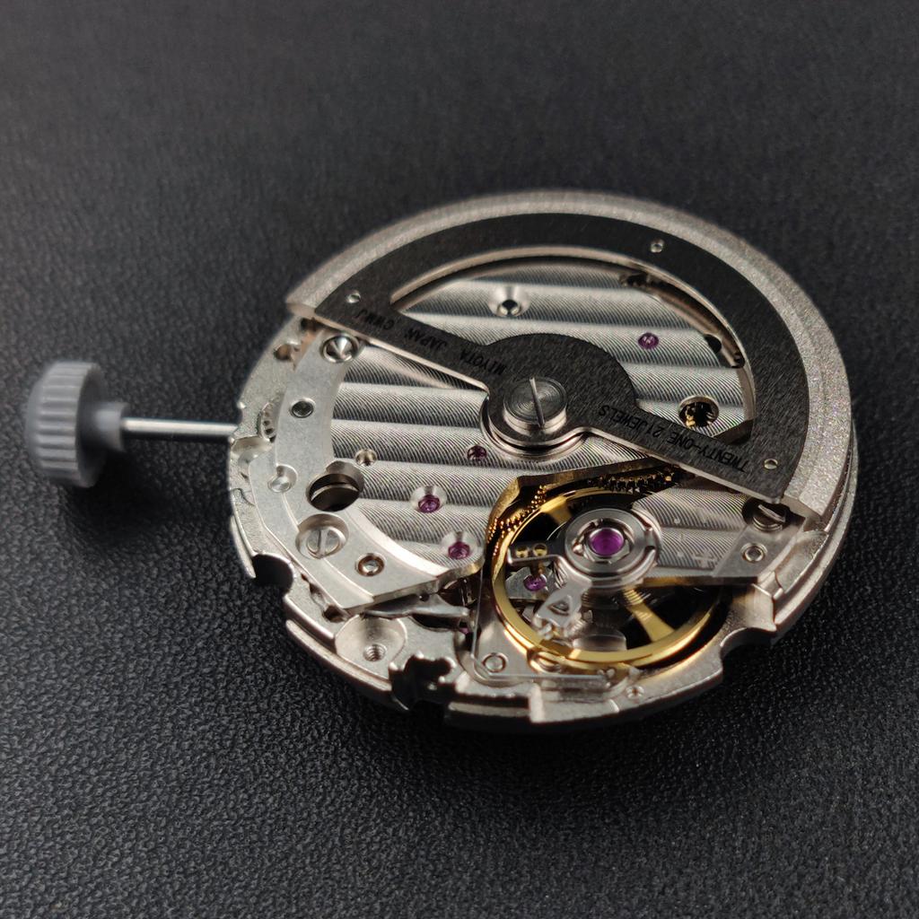 Japan Genuine Miyota 82S0 Automatic Movement 21 Jewels Self-winding Mechanical Mechanism 82S0 Silver/Gold Version High Accuracy