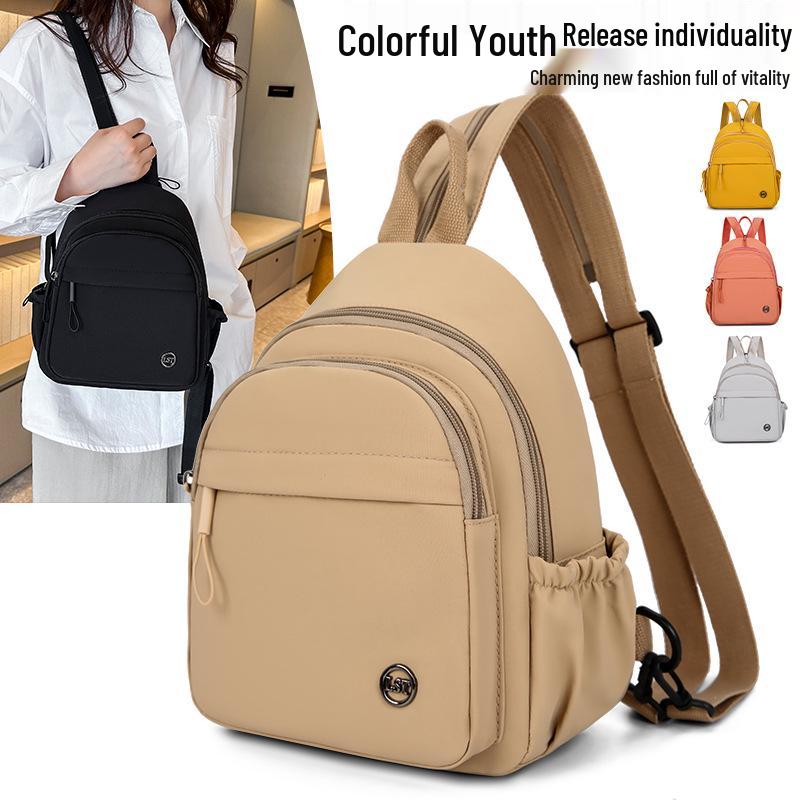 Women's Mini Multifunctional Korean Style Solid Color Travel Backpack