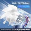 2025 New Mini Handheld Ice Pack Fan with Digital Display - Silent High-Speed Portable Outdoor Electric Fan