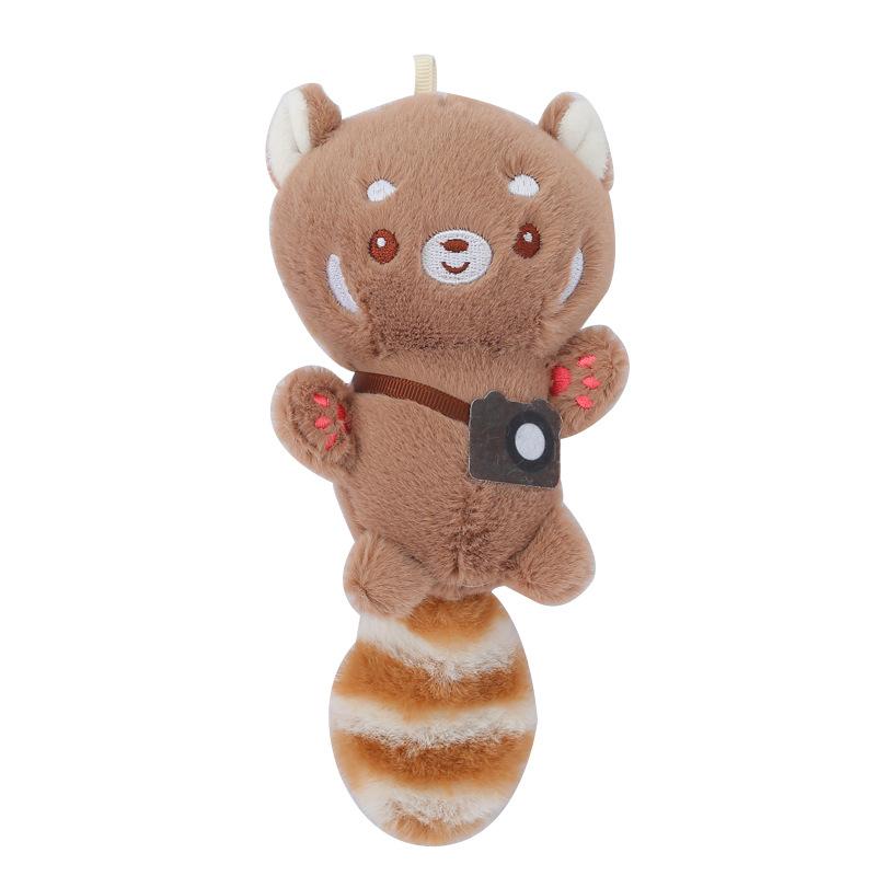 

Плюшевый Милый Брелок Енот Пушистая Игрушка Животное Аксессуар для Сумки со Сладкими Чертами верблюд