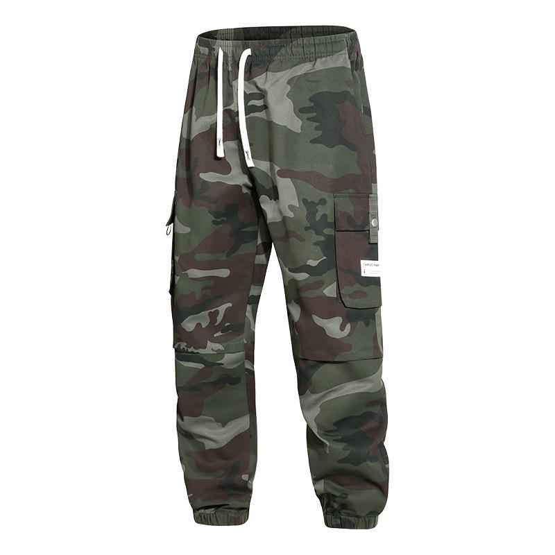 New Men's Loose Straight Tooling Pants Autumn and Winter Casual Wide-leg Pants