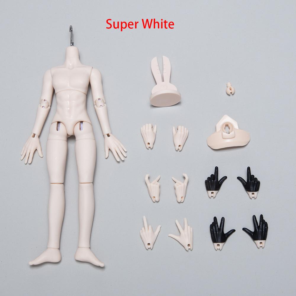 14cm Bjd S Hook Neck Card Body Doll Threading Rope 1/12 Bjd Doll Suti For Ob11, P10, Ymy, 1/12 Bjd Doll Head