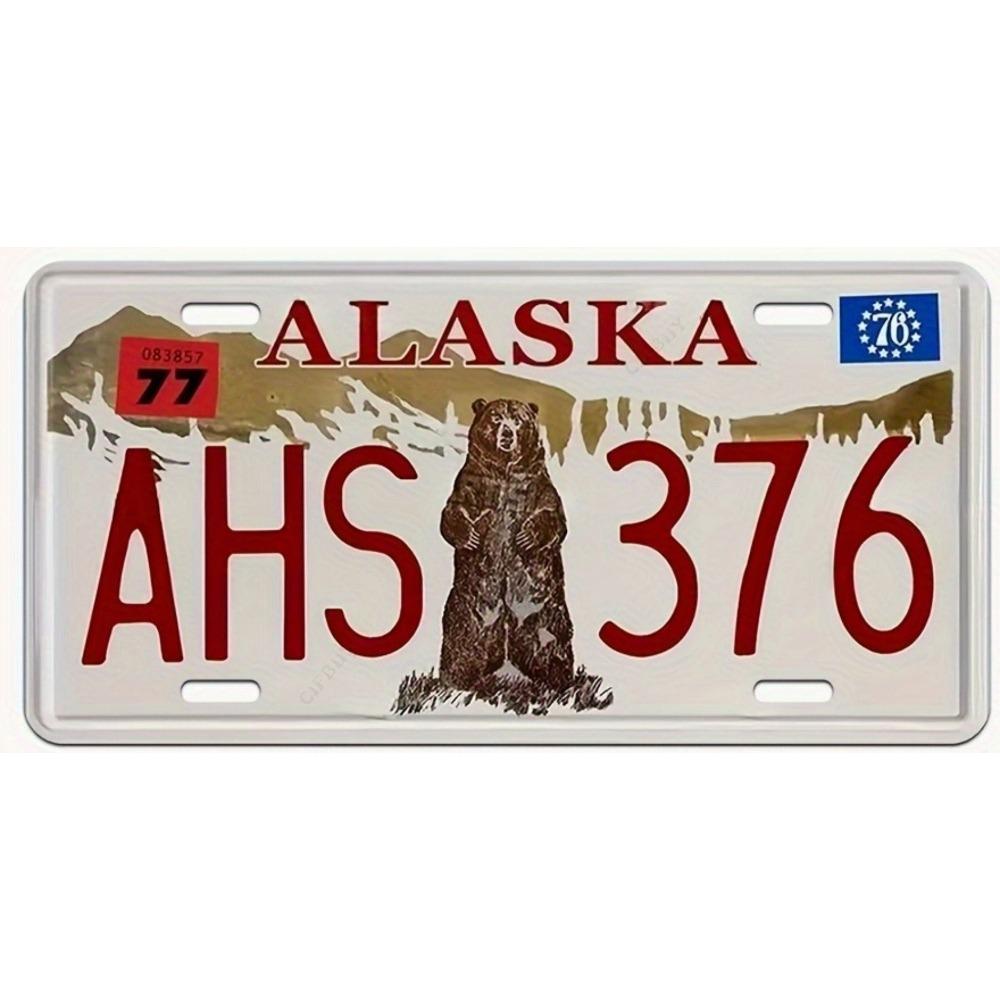 Souvenir Number for the Car , Car Number Plate for Interior Decoration, Metal, 15x30 Cm