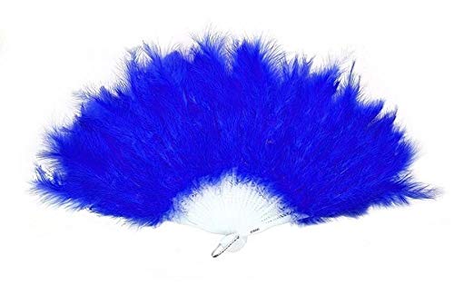 KitMall 8-Color Set of Fluffy Juliana Feather Fans, Perfect for Cosplay, Costumes, Disco, Bodycon, and Weddings (8-Color Set)