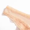 FINETOO Seamless Ice Silk Panties for Woman Seamless with Lace Underwear Comfort Lingerie Classical Wave Point Panties