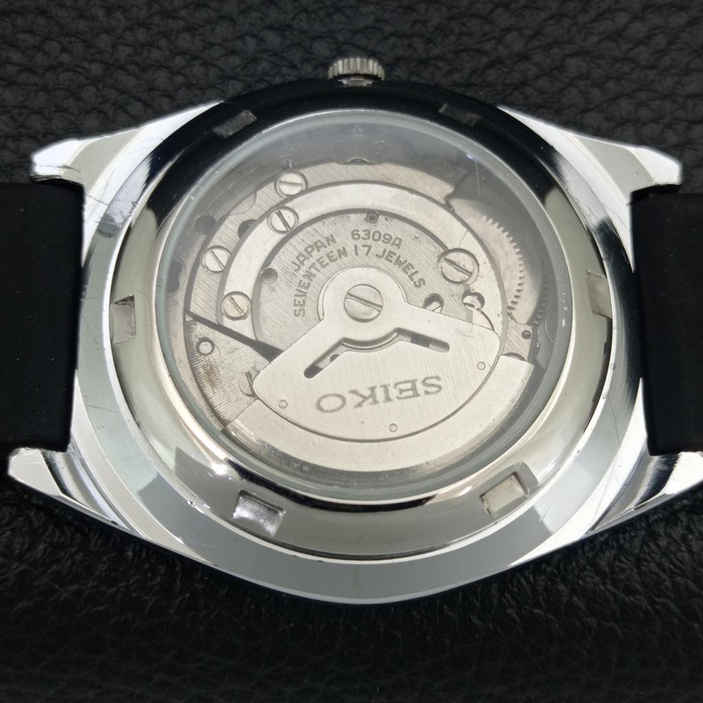 REFURBISHED SEIKO AUTOMATIC 6309A VINTAGE JAPAN MENS WHITE DIAL WATCH a443030-1