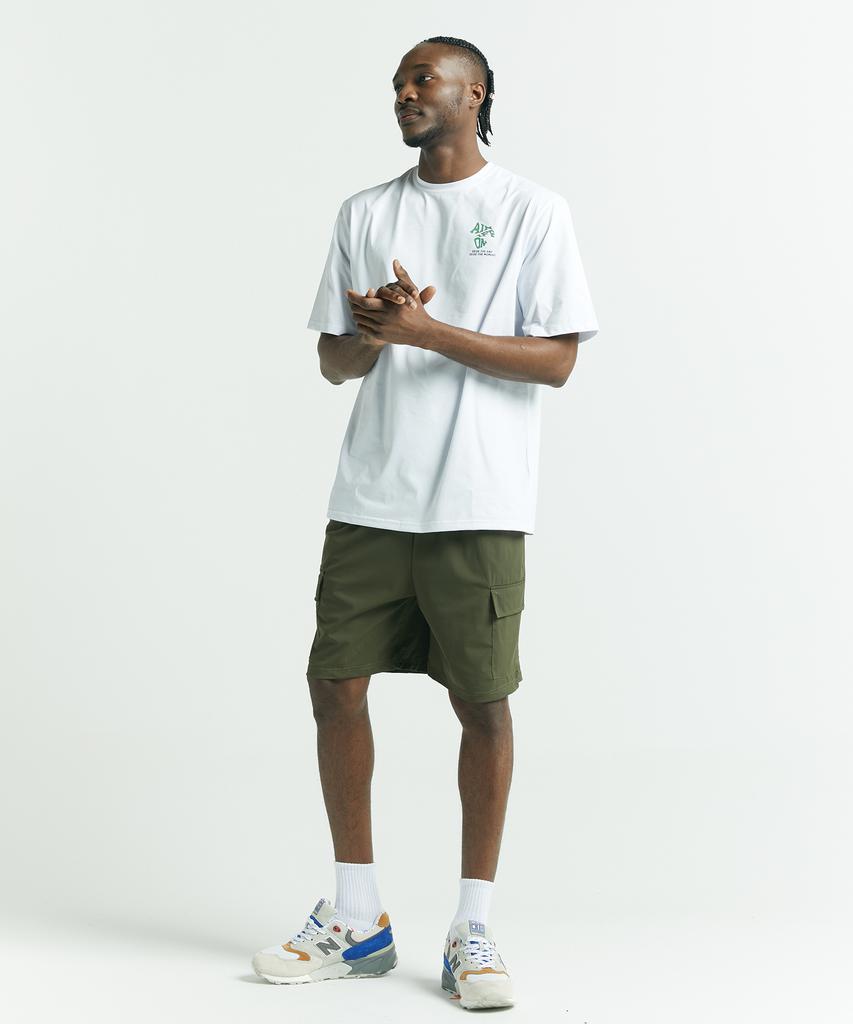 AINIFFON Aio Graphic Semi Short Sleeve White