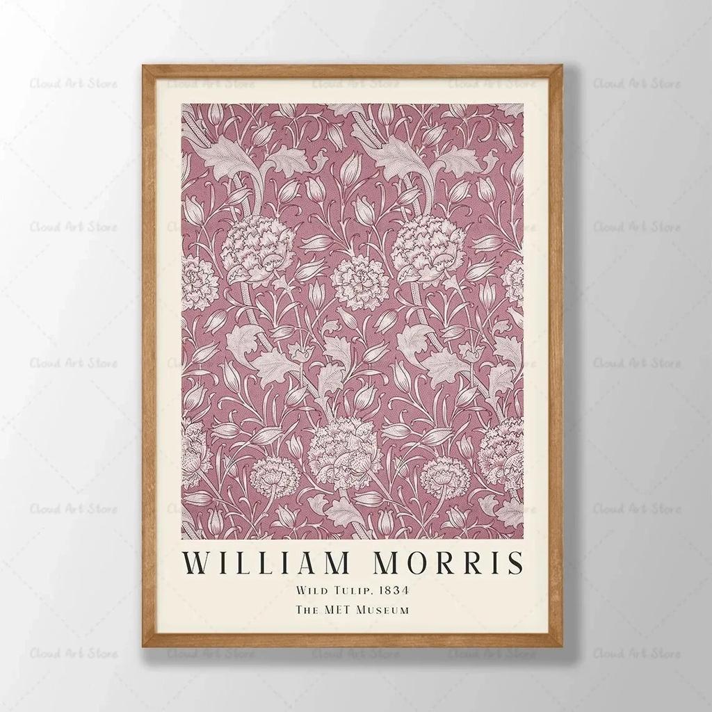 William Morris Blumen-Poster, Leinwandgemälde, florale Wandkunst, Veilchen, botanisches Poster, Wohnzimmer-Dekoration, Heimdekoration, Bild