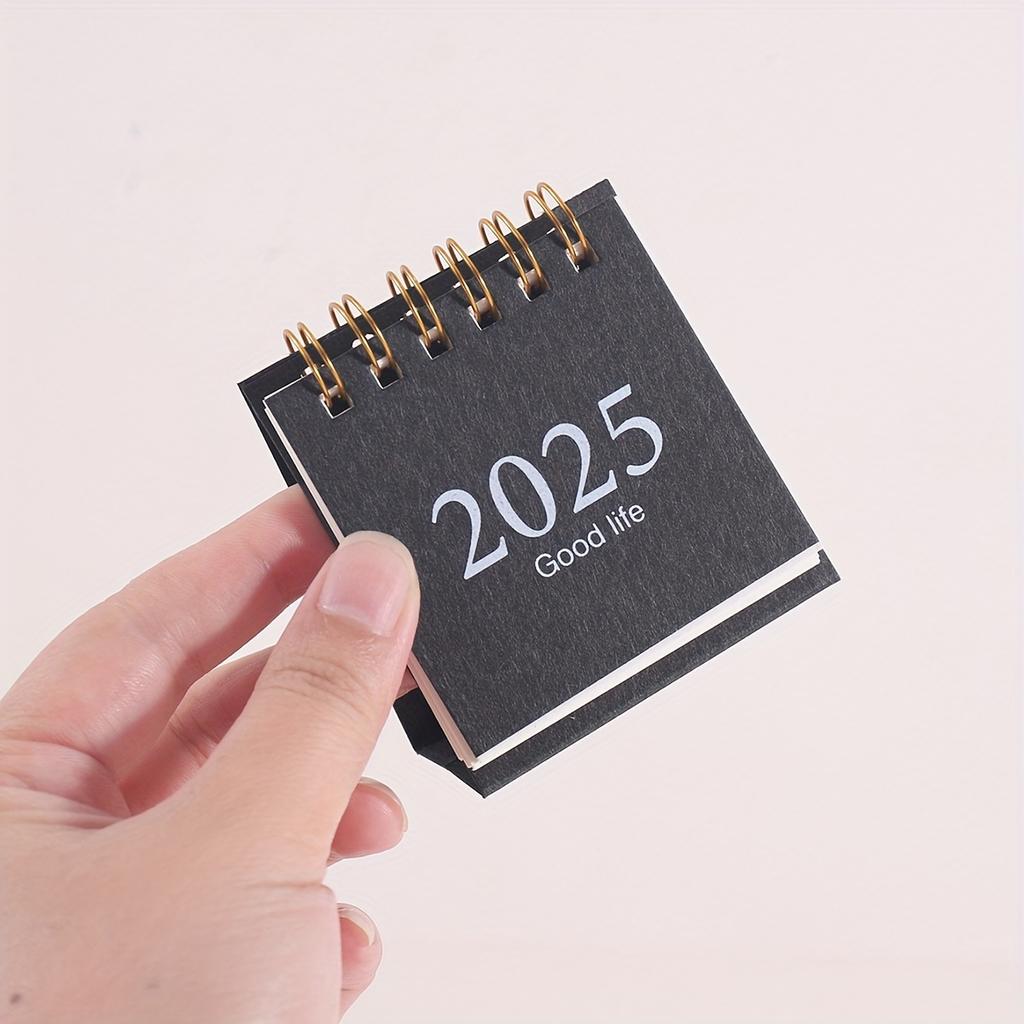 2025 Flip Desk Calendar with Notepad - Ideal for Office & School Decor, Back-to-School Essential