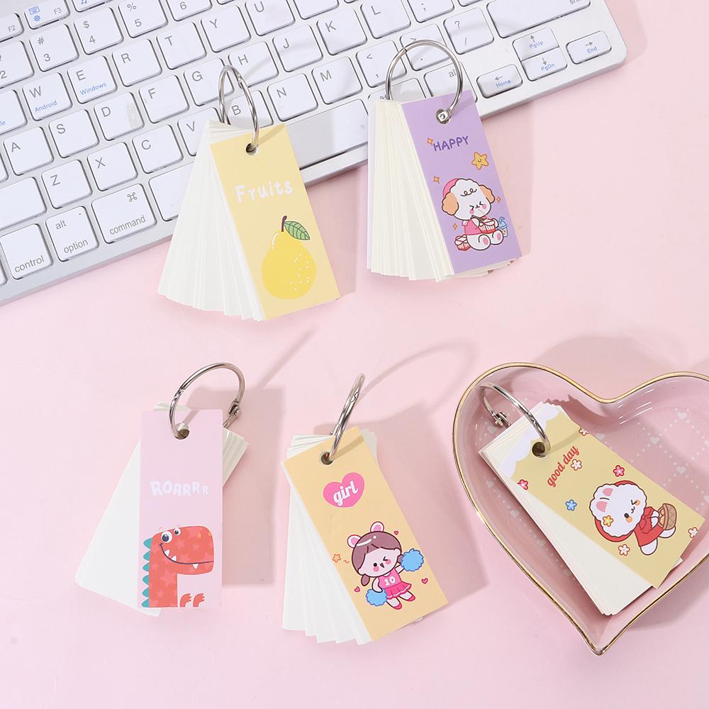 1PC Kawaii Cartoon Binding Memo Pad Coil Notebook Loose-Leaf