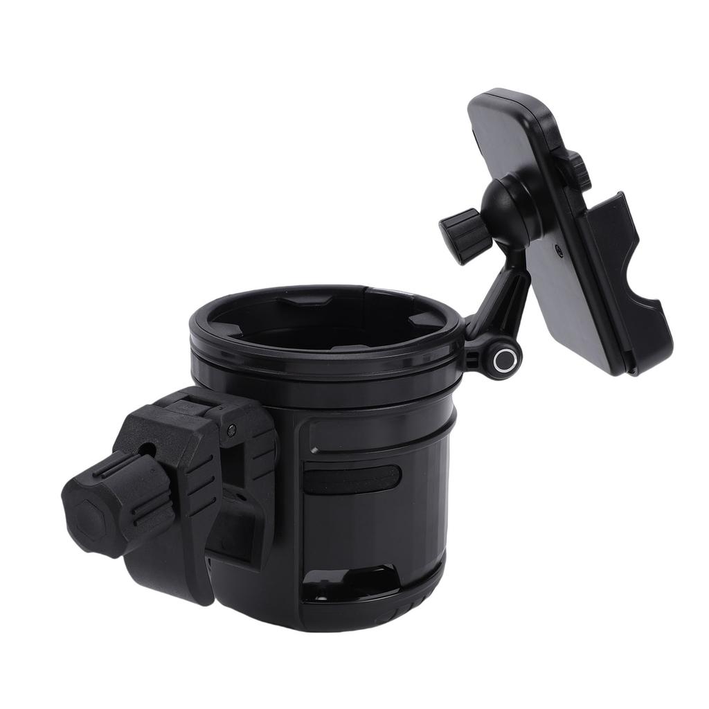 Kinderwagenbecherhalter mit Handyhalter 360-Grad-Drehung Faltbarer Kinderwagen-Flaschenhalter für Fahrrad