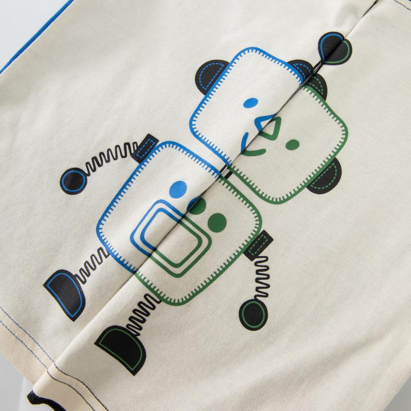 Neue Sommer-Kinderkleidung Jungen-T-Shirt Kurzarm Kinder-Strickshirt