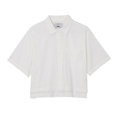 JAMBANGEE Women'S) Crop Short Sleeve Shirt_An2Wwh354-Wh