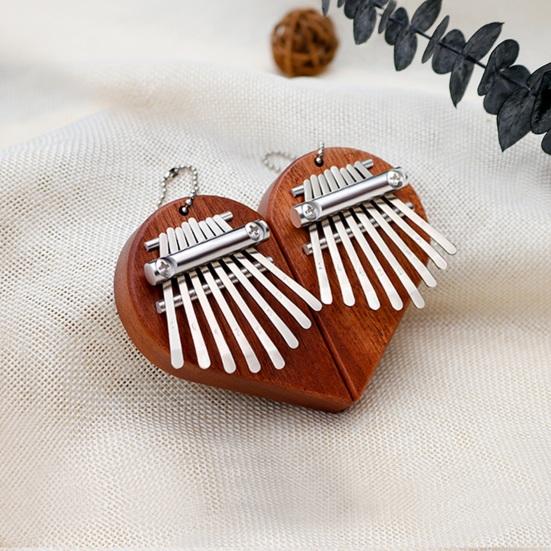 1 Pair Thumb Piano 8 Key Finger Thumb Piano with Wood Base Easy To Learn Kalimba for Beginners Kids And Adults