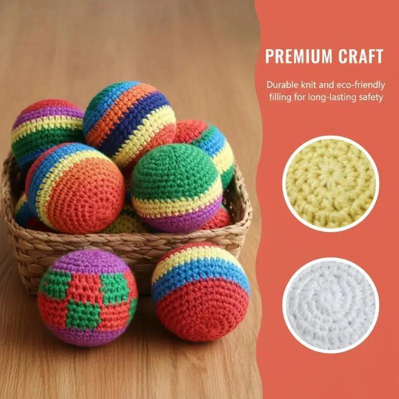 Kids Handmade Footbag Sacks Soft Juggling Balls Durable Outdoor Toy For Party Activitie For Kids Group Playing Activities
