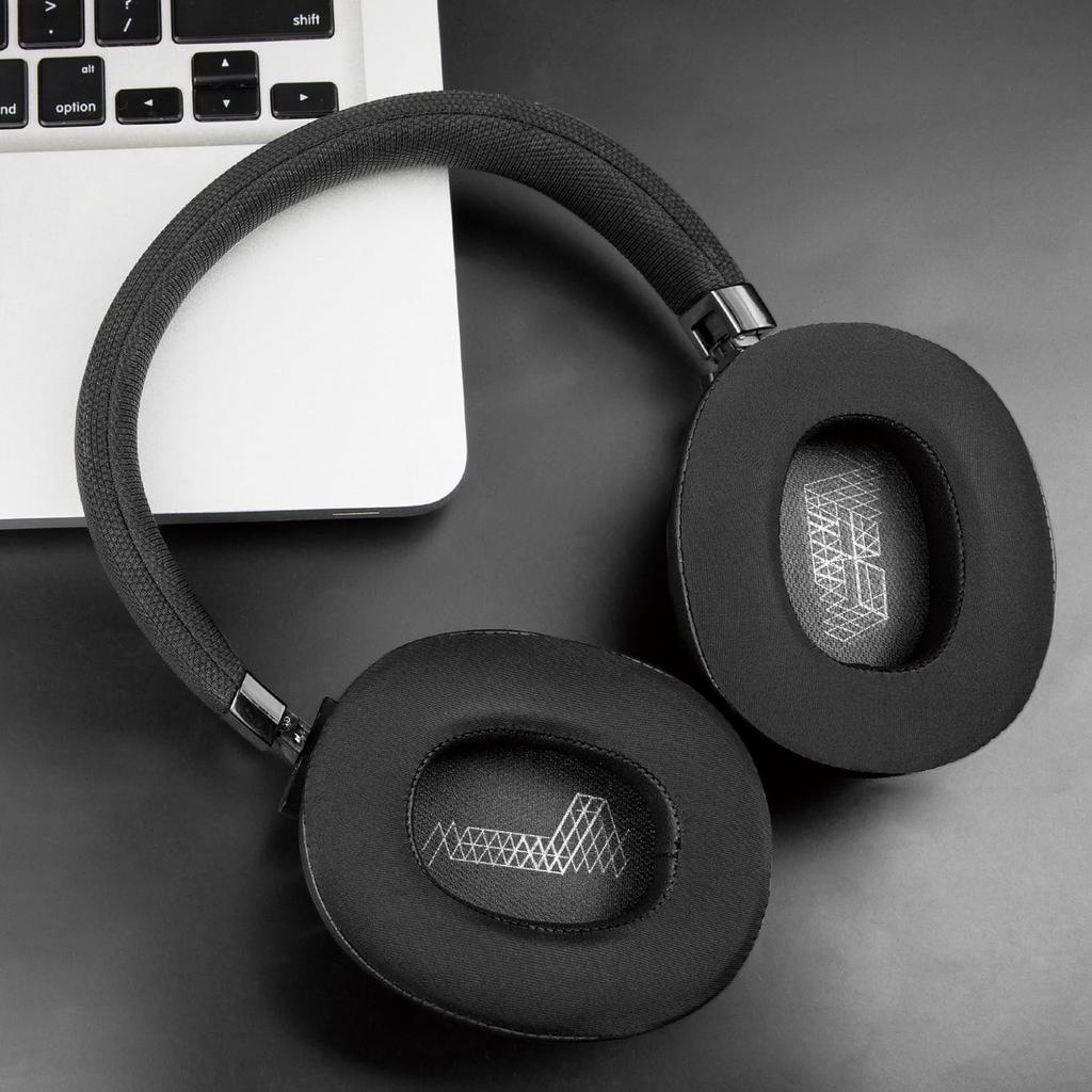 SOULWIT Kühlendes Gel Ersatz-Ohrpolster für JBL E65BTNC/Live 650BTNC/Live 770NC/Live 660NC/Duet NC Over-Ear-Kopfhörer, Ohrpolsterkissen mit Geräuschunterdrückung